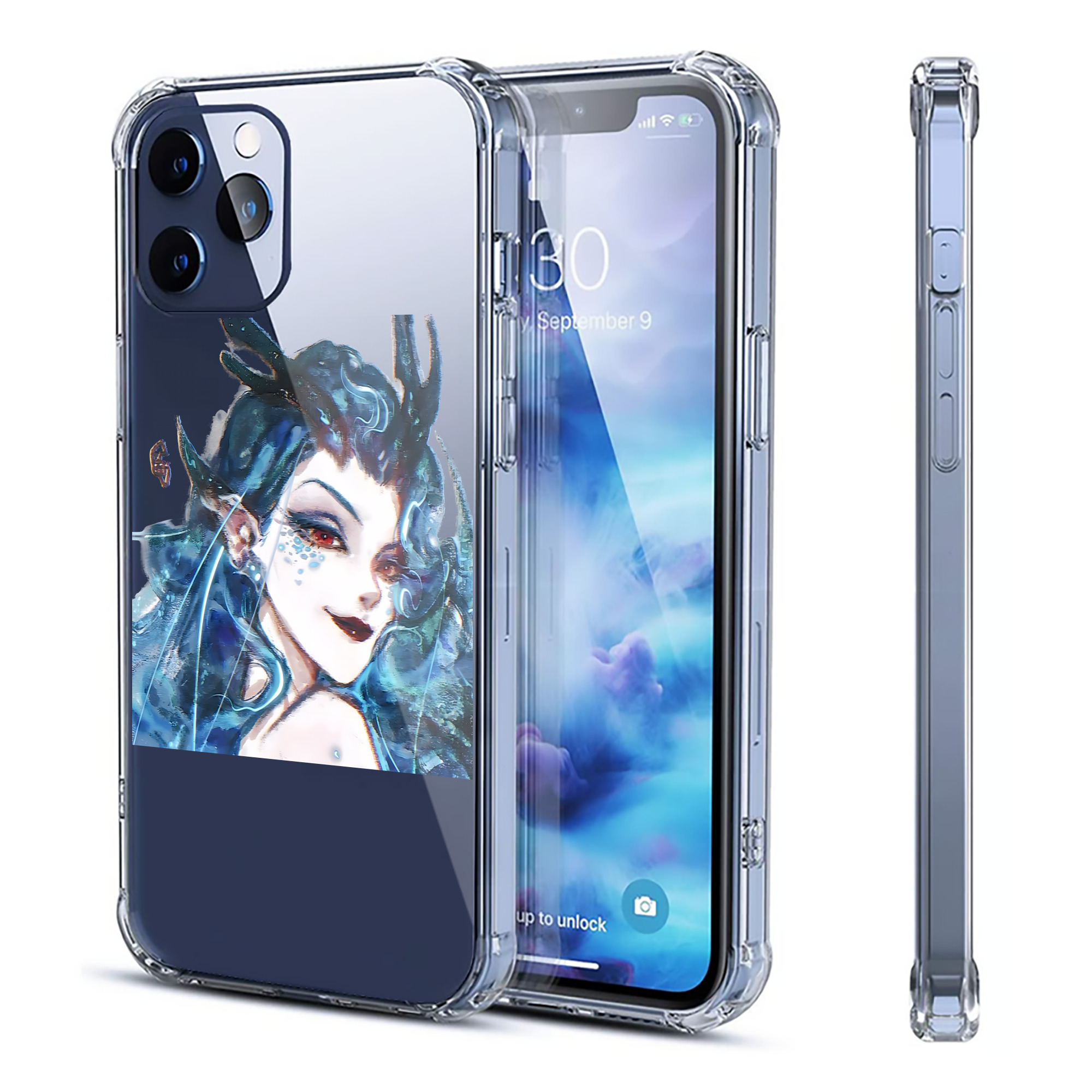 （画像用） Ne Zha 2 ナタ 魔童の大暴れ 【iPhone 12シリーズ対応】透明スマホケース（クリアソフトケース）